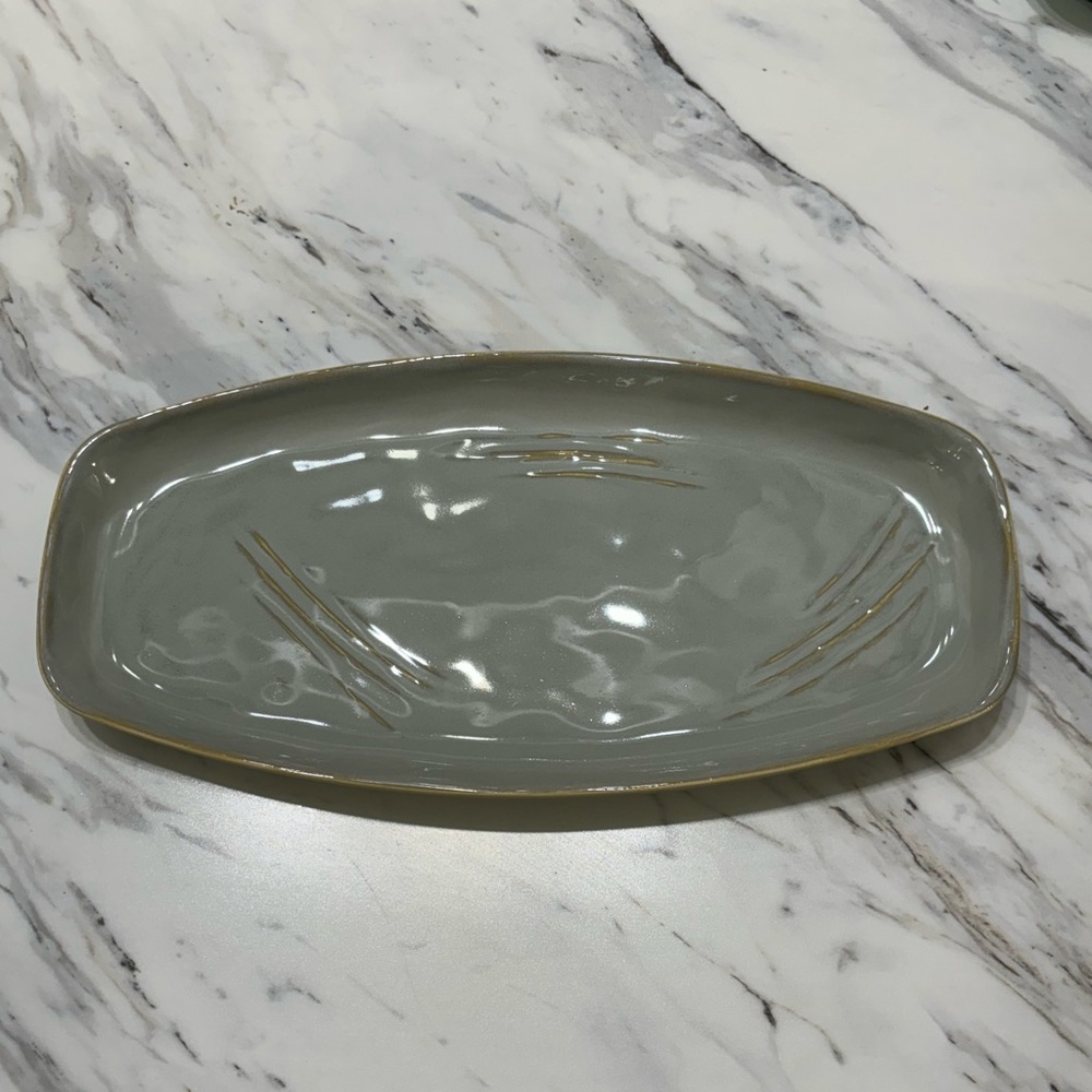 Hall rustic looking rectangular tray